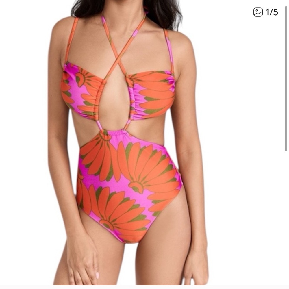 FARM Rio | Women’s Copabanana Pink One Piece Size Small NWOT